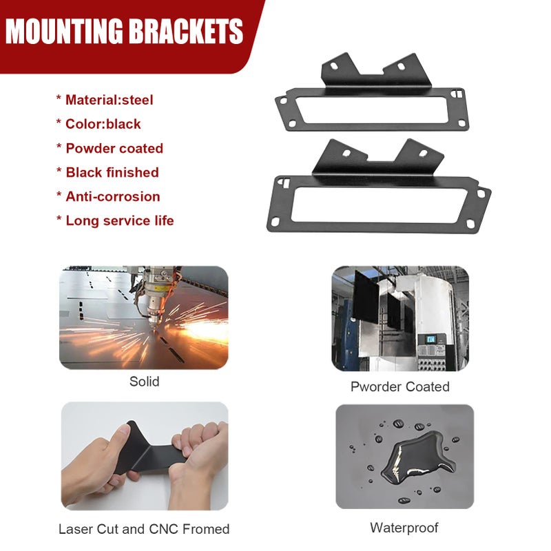 Wsays 4x 3 Inch 24W Dually LED Fog Light Pods with Quick-Detach Wiring Plug and Fog Lamp Location Mounting Bracket Compatible with Dodge Ram 1500 2500 3500 2009-2019 - Image 4
